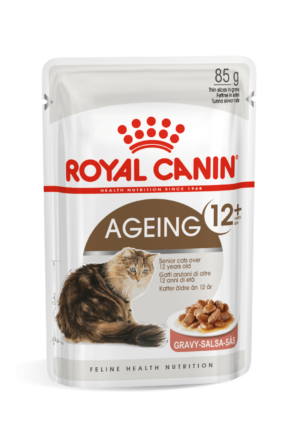 AGEING +12 GRAVY (WET FOOD - POUCHES) Box of 12x85g - Royal Canin Cat Wet Food in Qatar