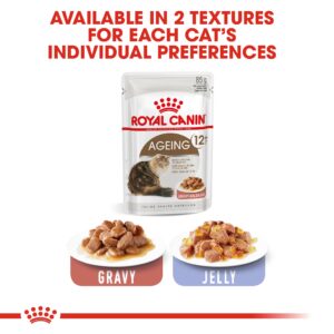 AGEING +12 GRAVY (WET FOOD - POUCHES) Box of 12x85g - Royal Canin Cat Wet Food in Qatar