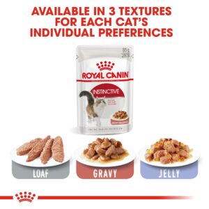 INSTINCTIVE ADULT CATS GRAVY (WET FOOD - POUCHES) Box of 12x85g - Royal Canin Cat Wet Food in Qatar
