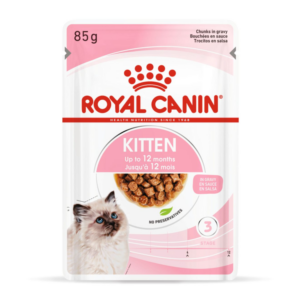 KITTEN GRAVY (WET FOOD - POUCHES) Box of 12x85g - Royal Canin Cat Wet Food in Qatar