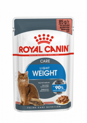 LIGHT WEIGHT CARE (WET FOOD - POUCHES) Box of 12x85g - Royal Canin Cat Wet Food in Qatar