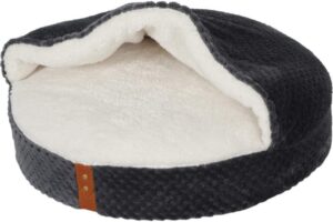 PALOMA CUSHION BED WITH REMOVABLE COVER 45CM - GREY - For Cats in Qatar
