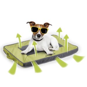 AFP Quick Dry Outdoor Dog Mat S - Green - Pet Accessories in Qatar