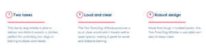 COA TWO TONE WHISTLE - for Dogs in Qatar