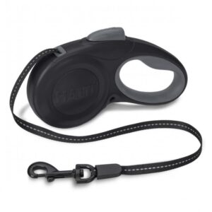 HALTI RETRACTABLE LEAD BLACK / MEDIUM - for Dogs in Qatar