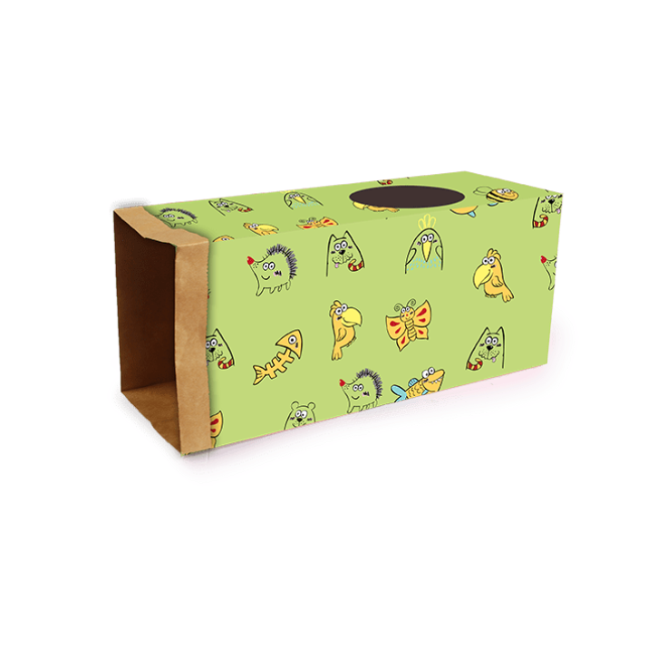 CATOON – KRAFT PAPER TUNNEL – GREEN – Online Pet Products in Qatar