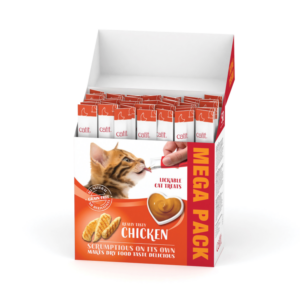 Catit Creamy Treats Mega Pack Chicken, 50 tubes/box - Catit Wet Cat Food in Qatar