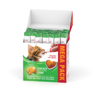 Catit Creamy Treats Mega Pack Chicken with Lamb, 50 tubes/box - Catit Wet Cat Food in Qatar