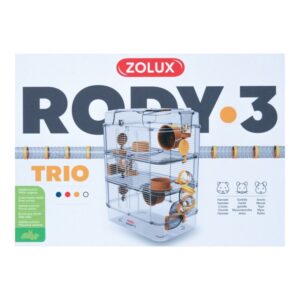 Rody 3 Trio Rodent Cage - Banana Yellow - for Rodents in Qatar
