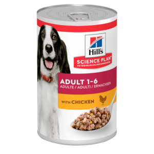 HILL'S SCIENCE PLAN ADULT DOG WET FOOD WITH CHICKEN 12x370g - Hill's Wet Dog Food in Qatar