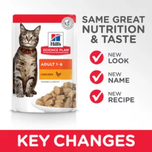 HILL’S SCIENCE PLAN ADULT WET CAT FOOD CHICKEN (POUCHES) Box of 85Gx12 - Hill's Wet Cat Food in Qatar