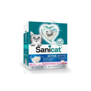 SANICAT ACTIVE WHITE LOTUS FLOWER 6 L (CAT LITTER) - Cat Care in Qatar