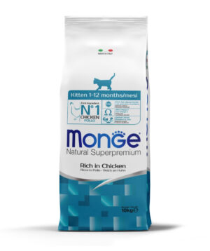 MONGE KITTEN FOOD WITH CHICKEN 10KG - Cat Food in Qatar