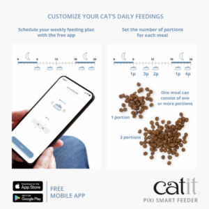 CATIT PIXI SMART DRY FOOD FEEDER - For Cats in Qatar