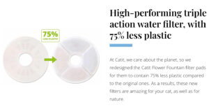 CATIT FLOWER FOUNTAIN TRIPLE ACTION FILTER PAD - 2PCS - Pet Accessories in Qatar