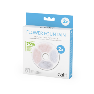 CATIT FLOWER FOUNTAIN TRIPLE ACTION FILTER PAD - 2PCS - Pet Accessories in Qatar