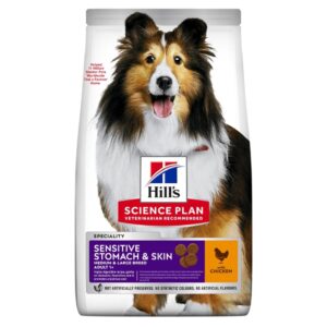 HILL'S SCIENCE PLAN SENSITIVE STOMACH & SKIN MEDIUM ADULT DOG WITH CHICKEN - 2.5KG - Hill's Dry Dog Food in Qatar