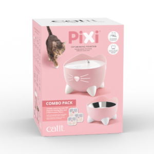 CATIT PIXI DRINKING FOUNTAIN - COMBO PACK (VARIOUS COLORS) - For Cats in Qatar