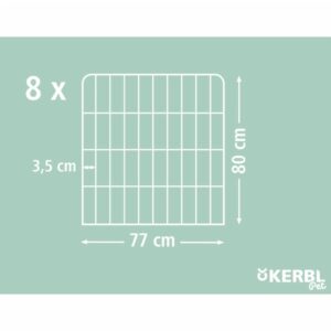 Kerbl Outdoor Pet Enclosure with Door Black - Pet Accessories in Qatar