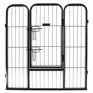 Kerbl Outdoor Pet Enclosure with Door Black - Pet Accessories in Qatar
