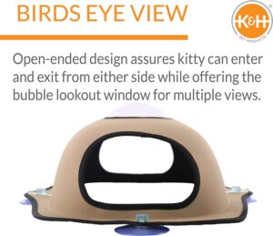 K&H BEDS - EZ WINDOW BUBBLE POD TAN - For Cats in Qatar