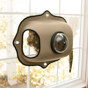 K&H BEDS - EZ WINDOW BUBBLE POD TAN - For Cats in Qatar