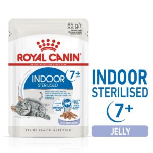 Feline Health Nutrition Indoor 7+ Jelly (WET FOOD - Pouches) 12 x 85g - Cat Food in Qatar