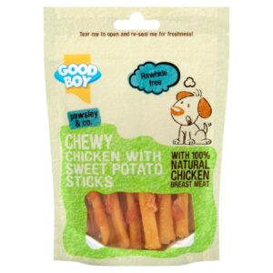 CHICKEN & SWEET POTATO STICK 90G - Pet Treats in Qatar