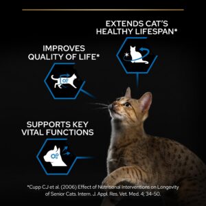 Purina Pro Plan Senior 7+ Longevis Dry Cat Food with Salmon - 3kg - Purina Dry Cat Food in Qatar