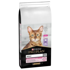 Purina Pro Plan Adult Delicate Digestion, Dry Cat Food with Turkey - 10kg - Purina Dry Cat Food in Qatar