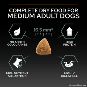 Purina Pro Plan Sensitive Digestion Medium Adult, Dry Dog food with Lamb - 3kg - Purina Dry Dog Food in Qatar