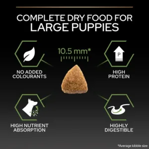 Purina Pro Plan Healthy Start Large Athletic Puppy, Dry Dog food with Chicken - 3kg - Purina Dry Dog Food in Qatar