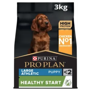 Purina Pro Plan Healthy Start Large Athletic Puppy, Dry Dog food with Chicken - 3kg - Purina Dry Dog Food in Qatar