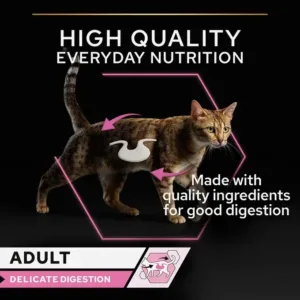 Pro Plan Delicate Digestion Adult Wet Cat Food, Ocean Fish in Gravy (26x85g) - Purina Wet Cat Food in Qatar