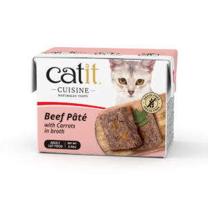 Catit Cuisine Beef Pate with Carrots, 95g Tetra, 12pcs/box - Cat Food in Qatar