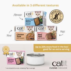 Catit Cuisine Beef Pate with Carrots, 95g Tetra, 12pcs/box - Cat Food in Qatar