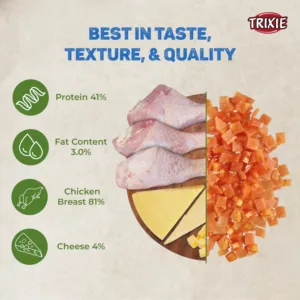 Trixie Premio Cheese Chicken Cubes Cat Treat 50g - Pet Treats in Qatar