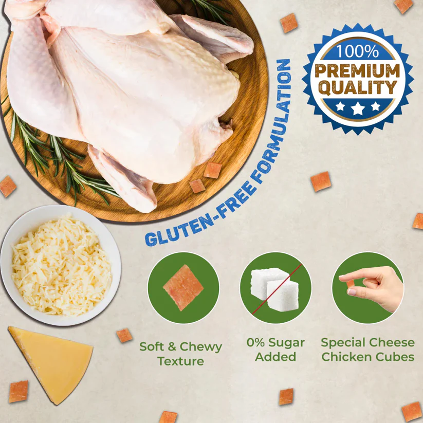 Trixie Premio Cheese Chicken Cubes Cat Treat 50g - Pet Treats in Qatar