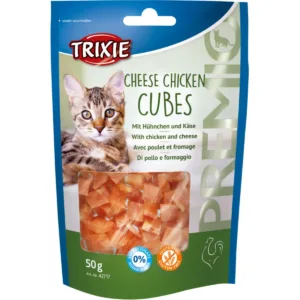 Trixie Premio Cheese Chicken Cubes Cat Treat 50g - Pet Treats in Qatar