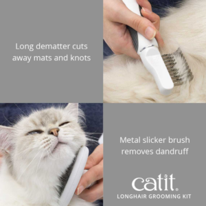 Catit Grooming Kit for Longhair - Pet Care in Qatar