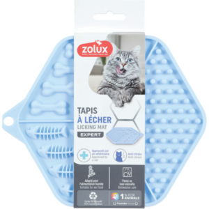 Silicone Cat Licking Mat Blue - Pet Accessories in Qatar