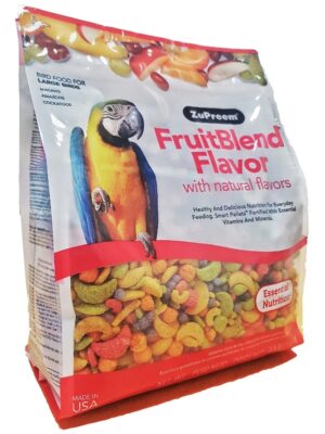 Zupreem FruitBlend Flavor Large Parrot Food 3.5 lbs (1.59 kg) - Bird Food in Qatar